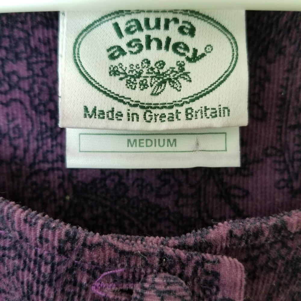 Vintage Laura Ashley Fine Corduroy Romper Sz Med - Picture 8 of 8